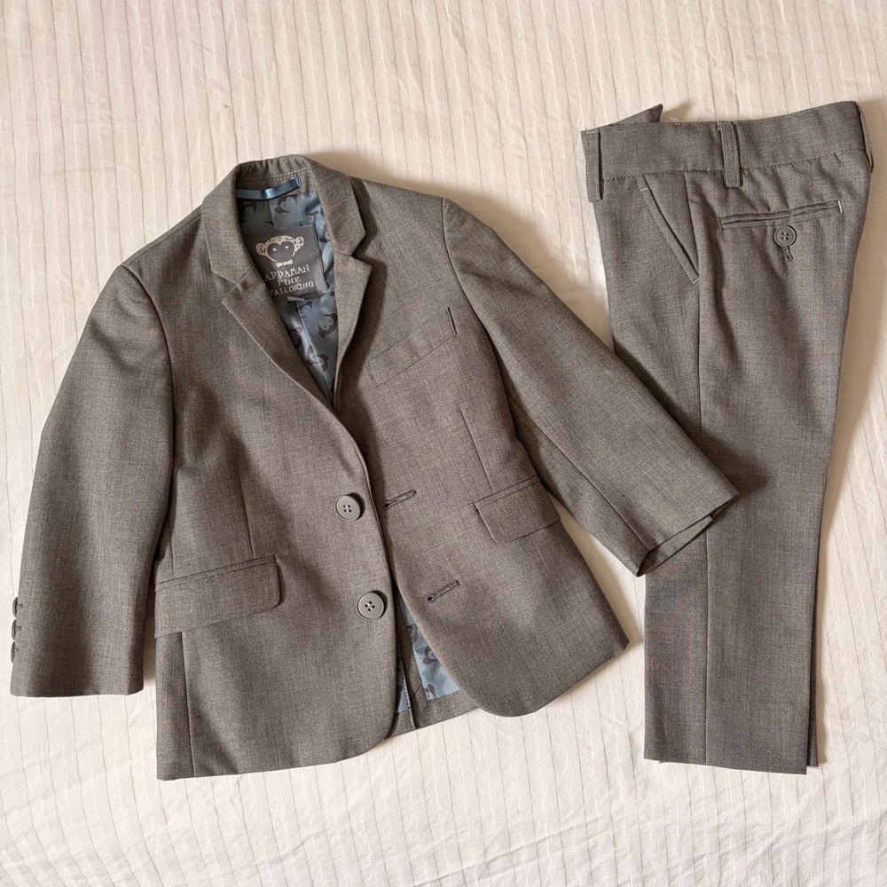 Appaman Charcoal Gray Suit Set boys 2T